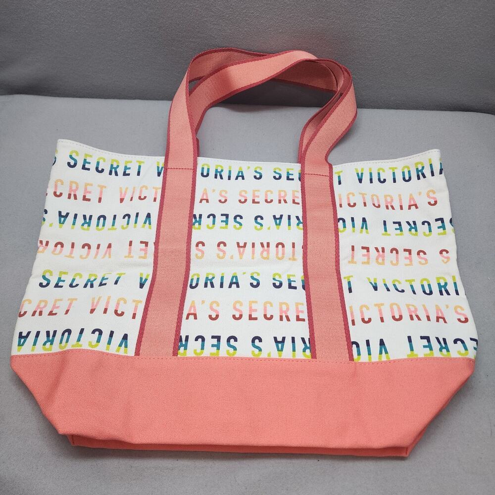 NEW Victoria's Secret Weekender Tote Bag (Rainbow Letter Logo)‎ Retail Value $58